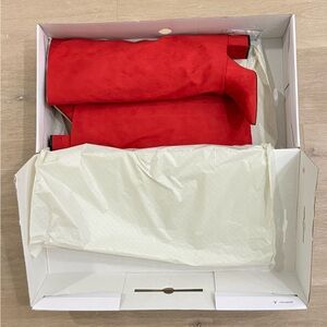 NWT Marc Fisher Red Fadila Boots Over-the-Knee